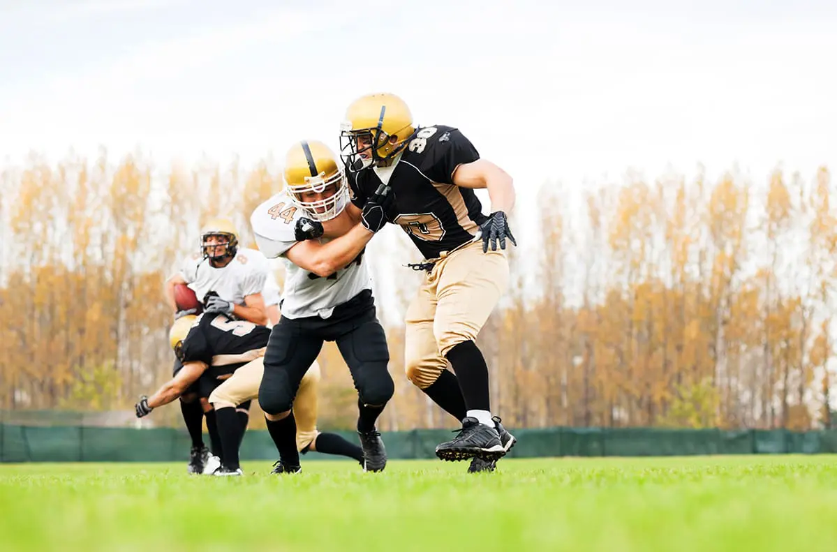 Laser therapy for football players
