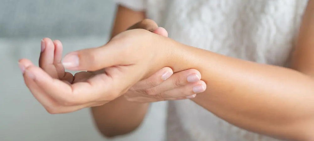 person with wrist pain